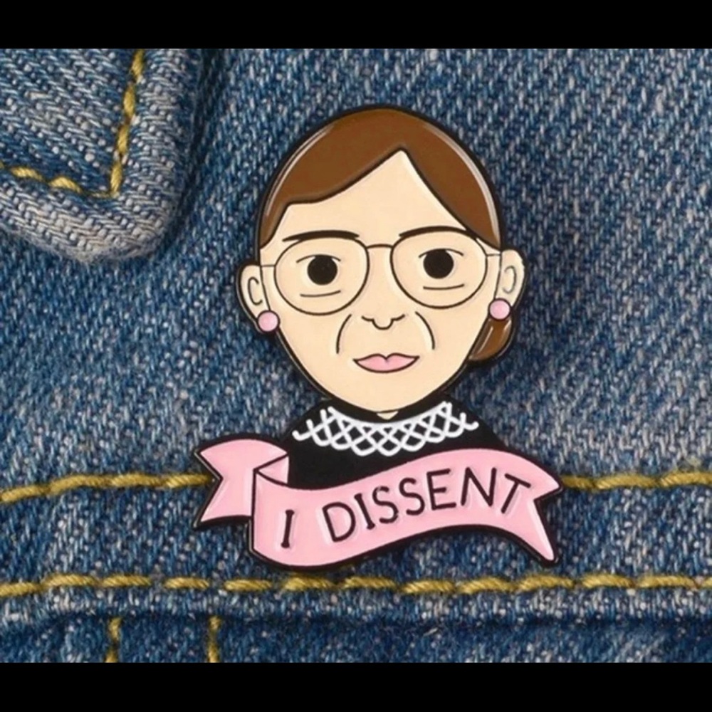 Ruth Bader Ginsberg Enamel Pin - Picture 3 of 5